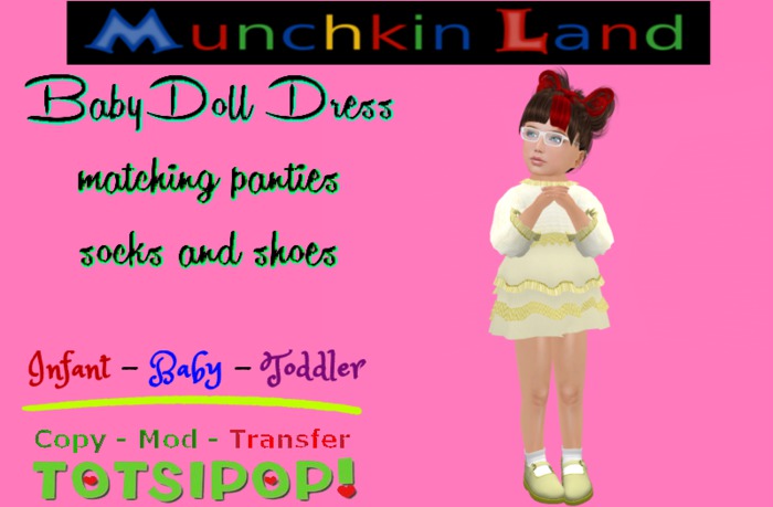(ML) Blue BabyDoll Dress Box