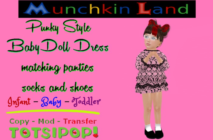 (ML) Blue BabyDoll Dress Box