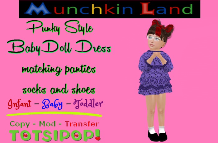 (ML) Blue BabyDoll Dress Box