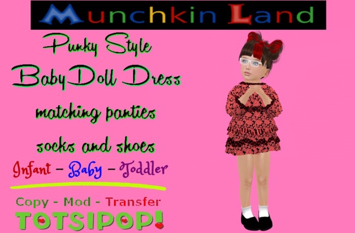 (ML) Red BabyDoll Dress Box