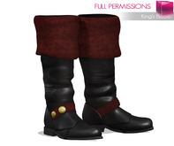 Full Perm Classic Rig Men's Medieval King Folded Top Cavalry Boots for Classic Avatars