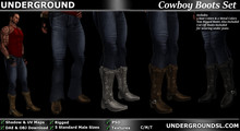 (UG) - Cowboy Boots Set