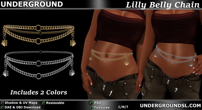 (UG) - Lilly Belly Chain 