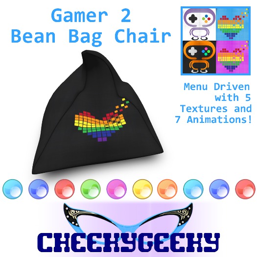 ~CheekyGeeky~ Bean Bag Chair 2 - Gamer (BOXED)