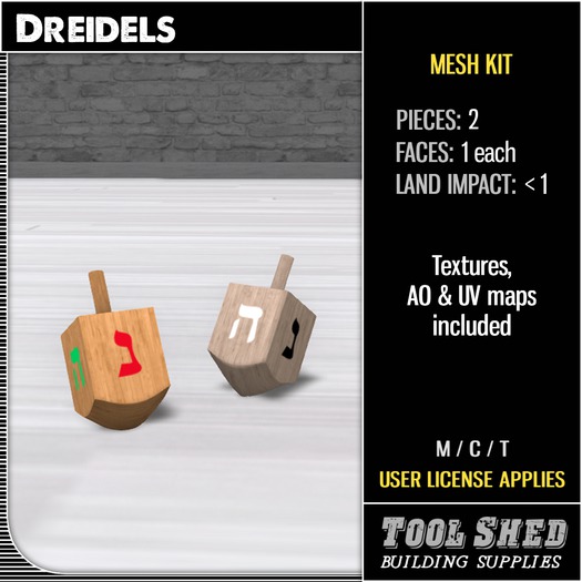 Tool Shed - Dreidels Mesh Kit