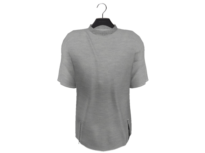 WOLVRAT - LONGLINE T-SHIRT COTGREY