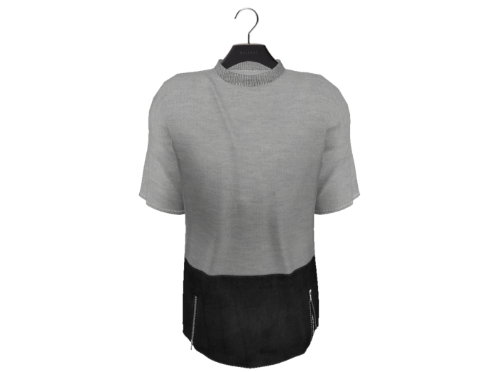 WOLVRAT - LONGLINE T-SHIRT LEAGREY