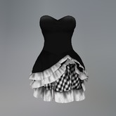 Charcoal Gothic Gingham Mesh Dress box