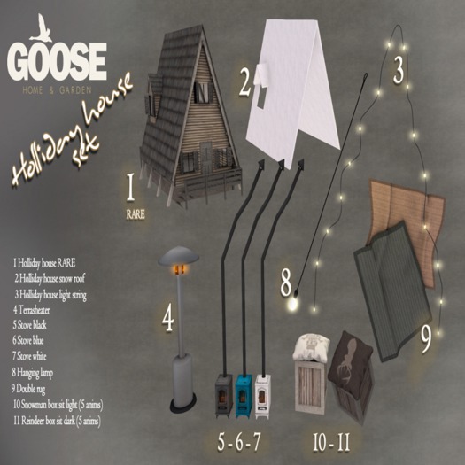 GOOSE - holliday stove white