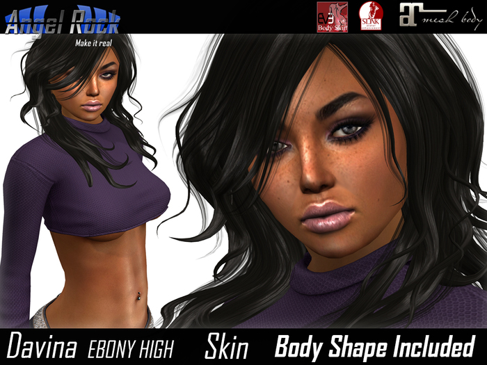 Angel Rock Skin Davina EBONY HIGH