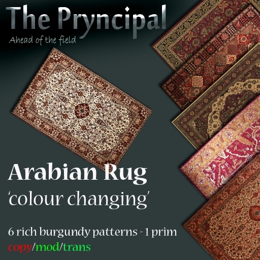 Pryncipal Design Company - Arabian Rug Burgundy