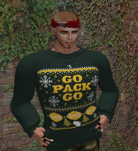 Men's Go Packs Go ugly sweater