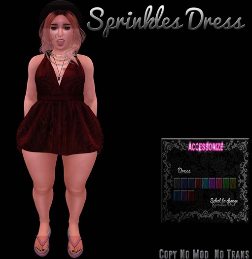 AccessoriZe Sprinkles Dress W/HUD