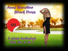 Anns Starshine Dress Black