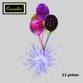 Happy New Year firework balloons 2