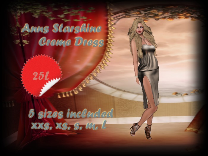 Anns Starshine Dress Creme