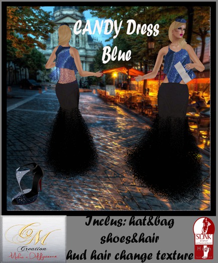candy dress blue