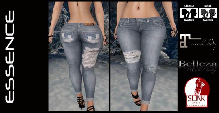 :ESSENCE: Skinny Jeans ripped