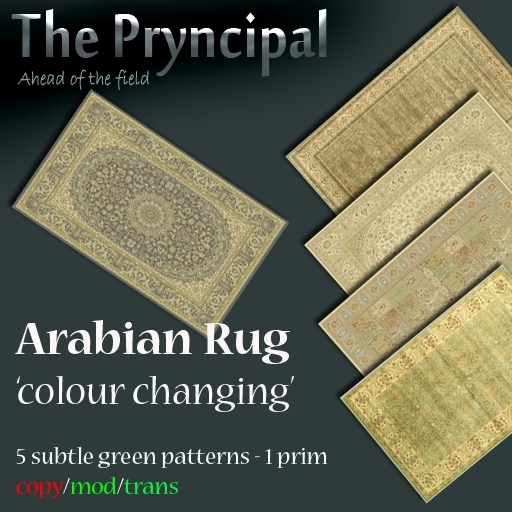 Pryncipal Design Company - Arabian Rug green