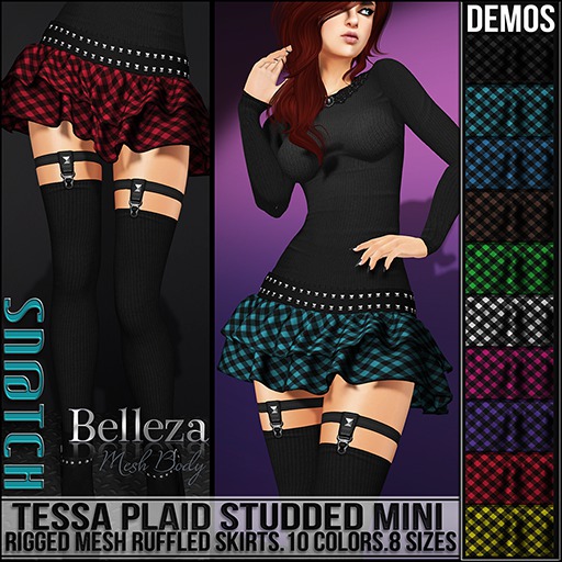 :::Sn@tch Tessa Plaid Mini (All Colors/Sizes-COPY):::
