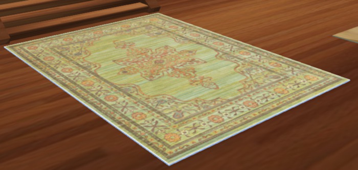 Turkish Aqua Full Size Rug