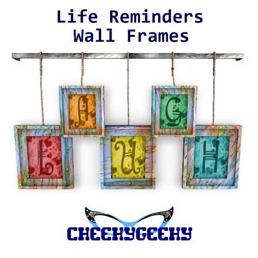 ~CheekyGeeky~ Life Reminders Wall Frames (BOXED)