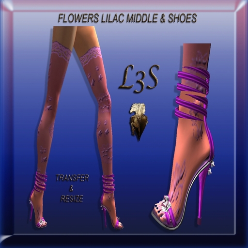 [ L3S]  FLOWES LILAC MIDDLE&SHOES