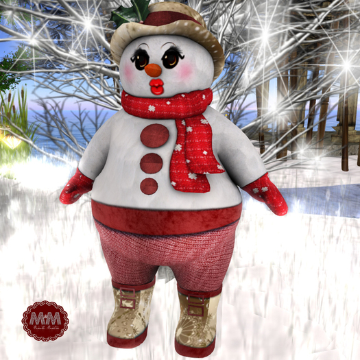 M&M-DEMO SNOWMAN AND SNOW-WOMEN MESH MESH