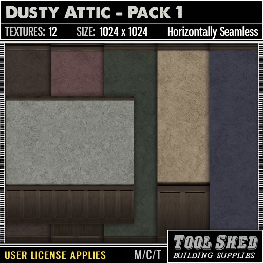 Second Life Marketplace - Tool Shed - Dusty Attic - Pack 1