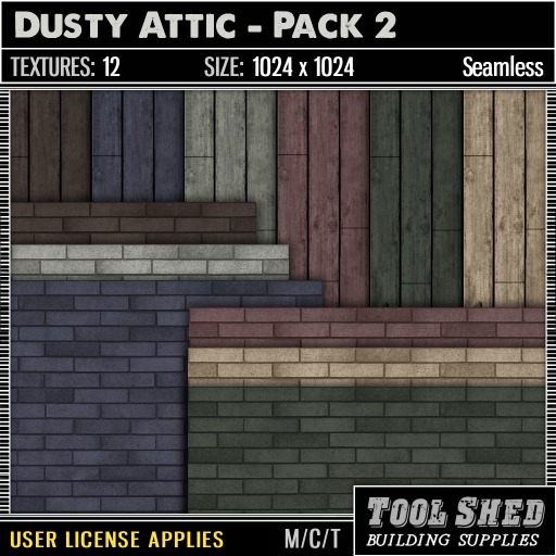 Second Life Marketplace - Tool Shed - Dusty Attic - Pack 2