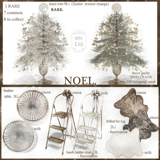.{anc} NOEL. :  feather table / cocoa