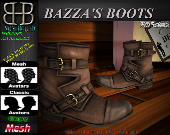 !!BHB!! BAZZA'S STRAPPED BOOTS