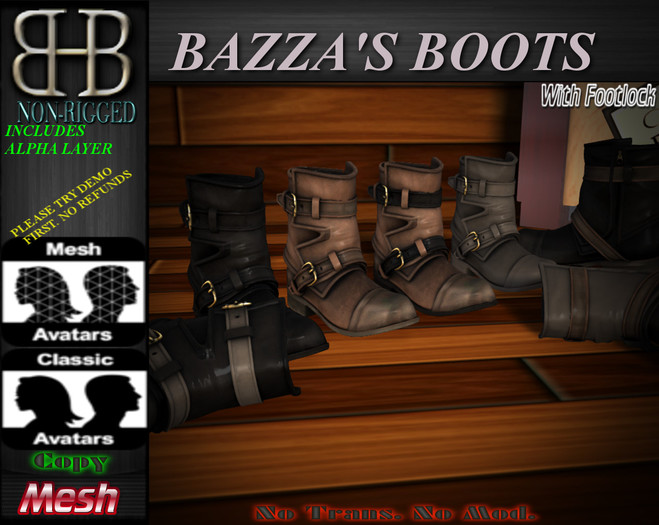 !!BHB!! (Sale) BAZZA'S STRAPPED BUNDLE BOOTS