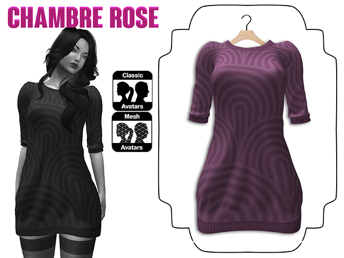 :-:Chambre Rose:-: ROBE PULL 1 ROSE SPIRALE