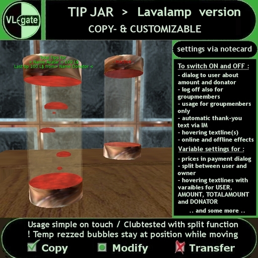 TIP JAR - Lavalamp version