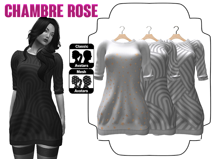 :-:Chambre Rose:-: ROBE PULL 1 BLANCHE PACK