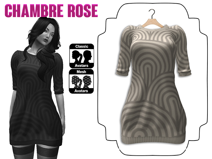 :-:Chambre Rose:-: ROBE PULL 1 BEIGE SPIRALE