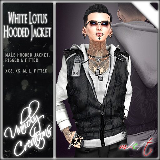 -={UC}=- White Lotus Hooded Jacket
