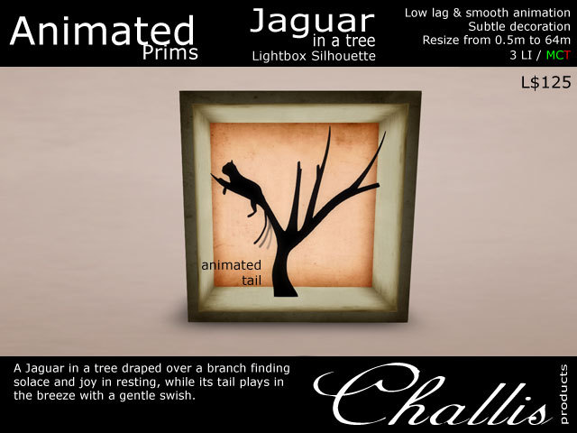 (Challis) Light Box Silhouette - Jaguar In A Tree (MC)(BOXED)