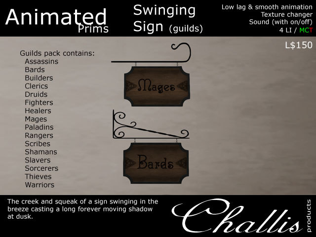 (Challis) Swinging Signs - All (DEMO)(BOXED)