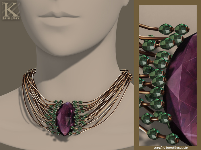 (Kunglers) Elwen necklace - Amethyst