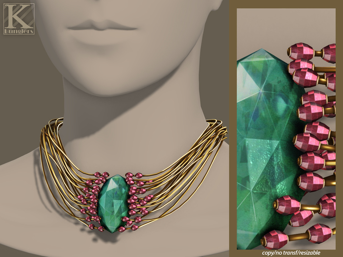 (Kunglers) Elwen necklace - Turmaline
