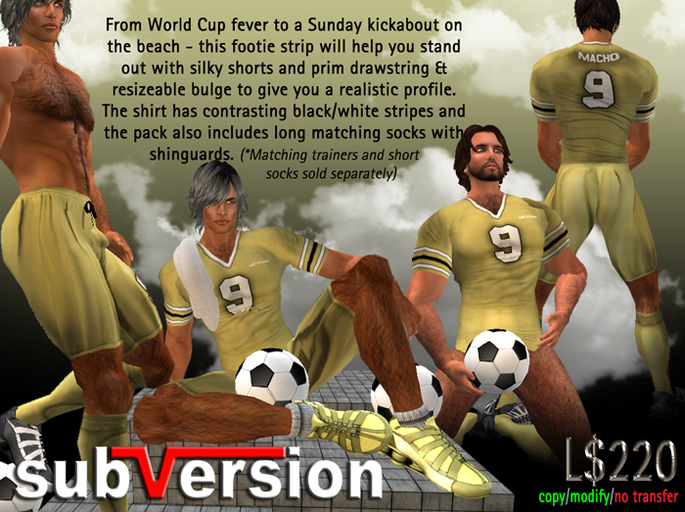 .~subVersion~. FOOTBALL KIT LEMON