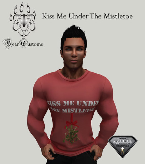 Kiss Me Under The Mistletoe Red