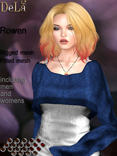=DeLa*= Mesh Hair "Rowen" Reds