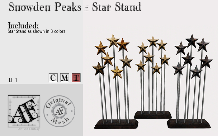 *AF* Snowden Peaks - Star Stand (Wear Me)