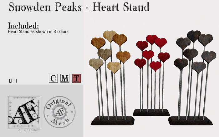 *AF* Snowden Peaks - Heart Stand (Wear Me)