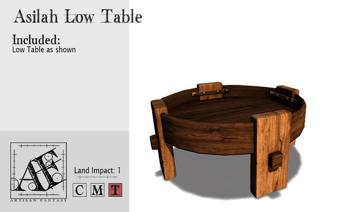 *AF* Asilah Low Table (Wear Me)