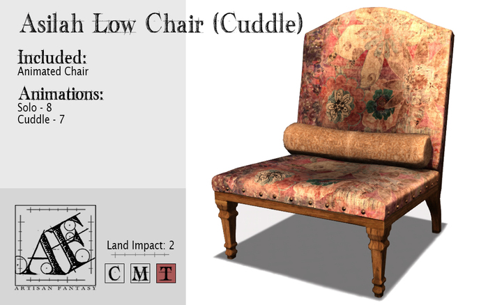 *AF* Asilah Low Chair - Cuddles (Wear Me)