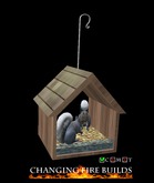 AP - Hanging Grey Squirrel Feeder Peanut House Style 3